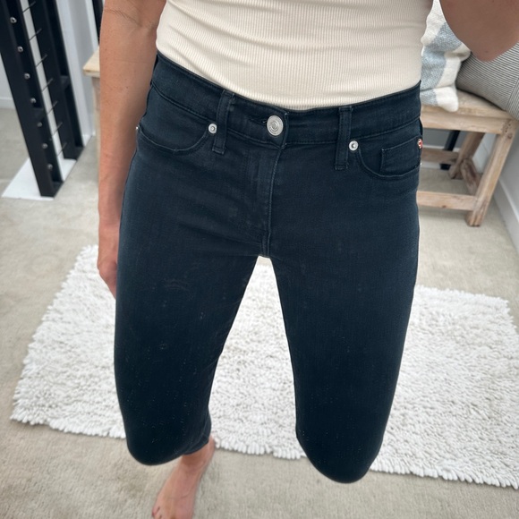 Hudson black Jeans denim pants low rise, skinny fit, classic, casual, edgy, 27 - Picture 4 of 12